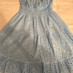 Blue Eyelet Dress